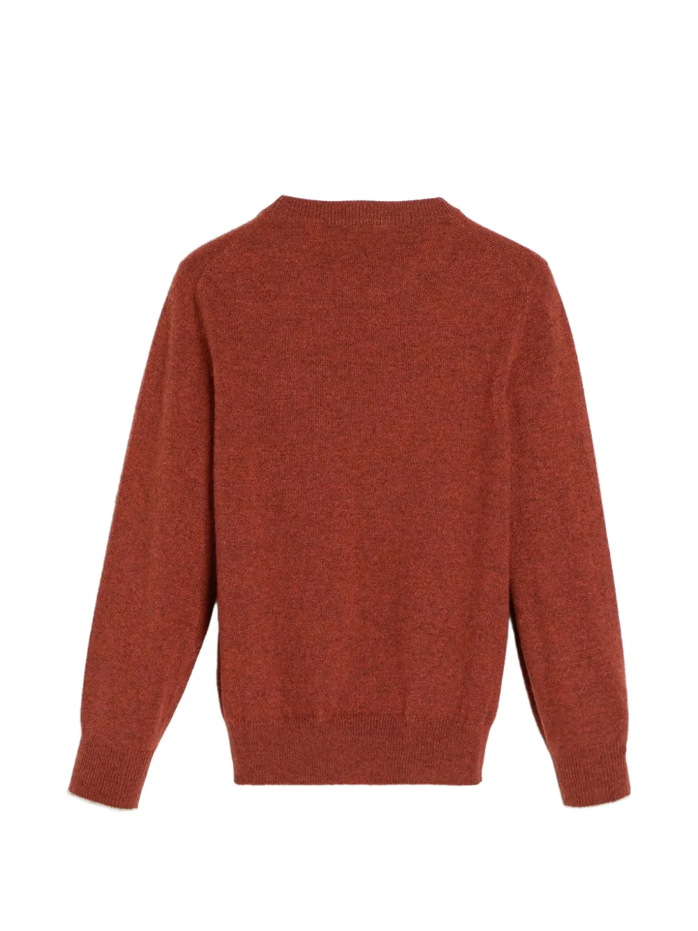 Brunello Cucinelli Kids logo-embroidered cashmere sweater Rood