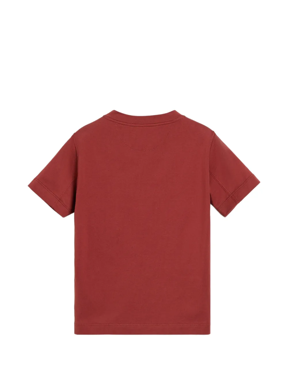 Brunello Cucinelli Kids T-shirt met geborduurd logo Rood