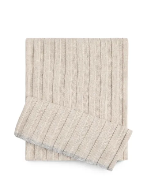Brunello Cucinelli Kids ribbed cashmere scarf