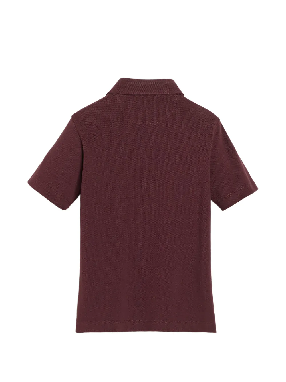 Brunello Cucinelli Kids Poloshirt met geborduurd logo Rood