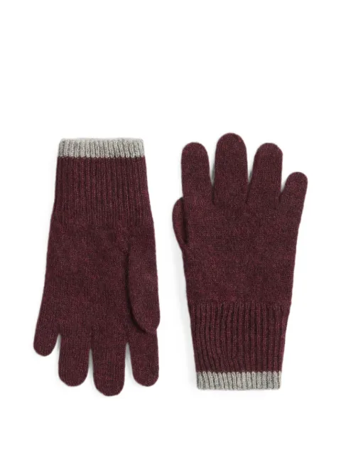 Brunello Cucinelli Kids ribbed cashmere gloves