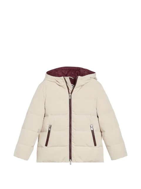 Brunello Cucinelli Kids hooded padded jacket
