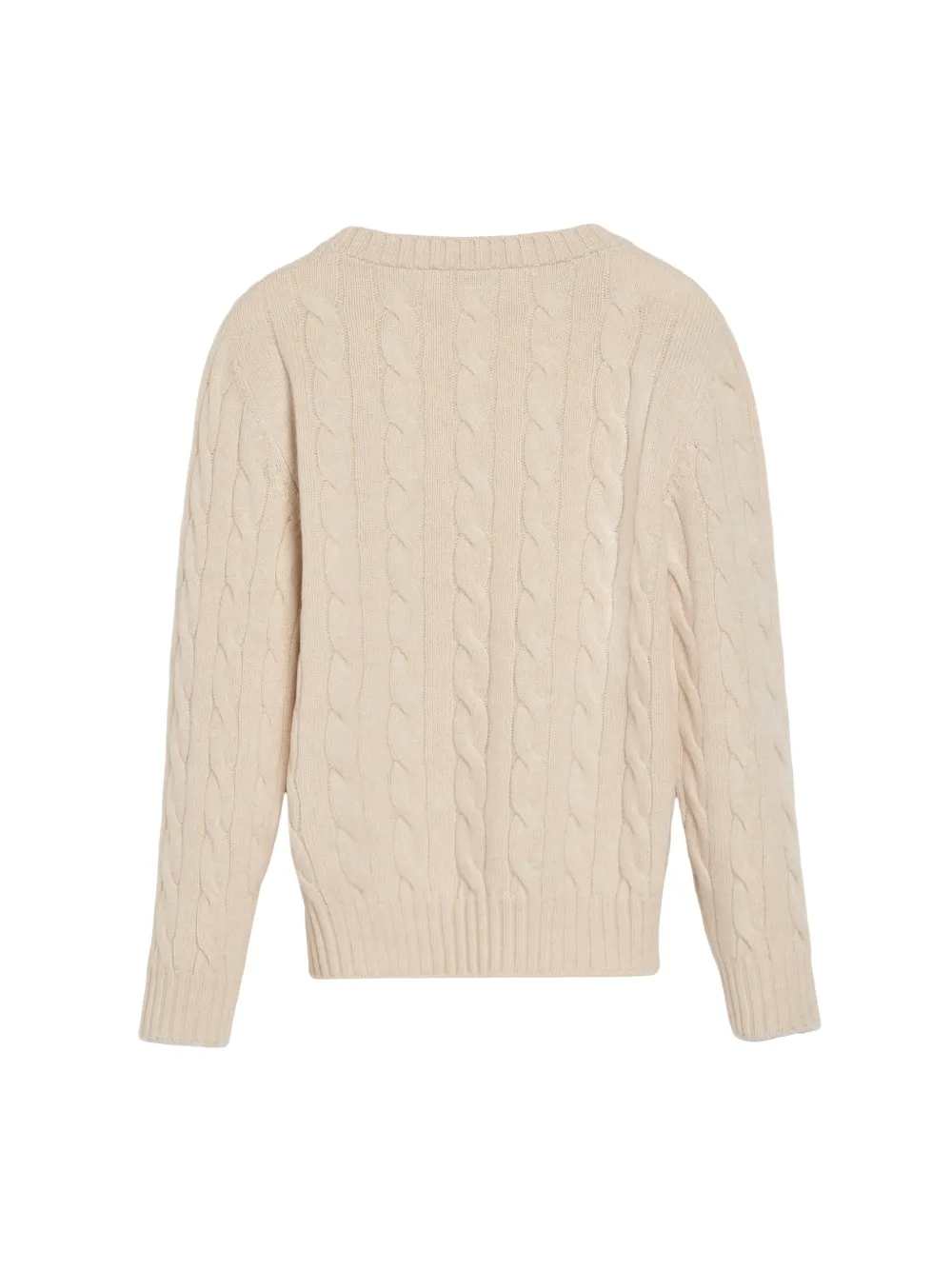 Brunello Cucinelli Kids Kabelgebreide trui Beige