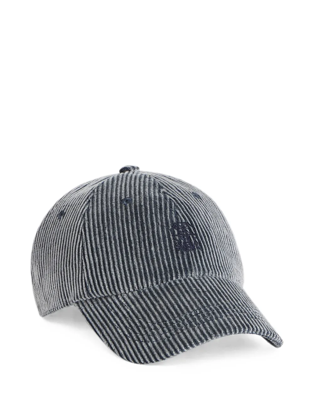 Brunello Cucinelli Kids Baseballkappe mit Logo-Stickerei - Blau