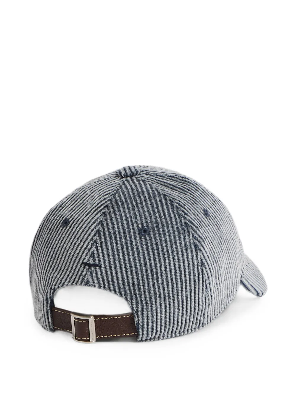 Brunello Cucinelli Kids Honkbalpet met geborduurd logo Blauw