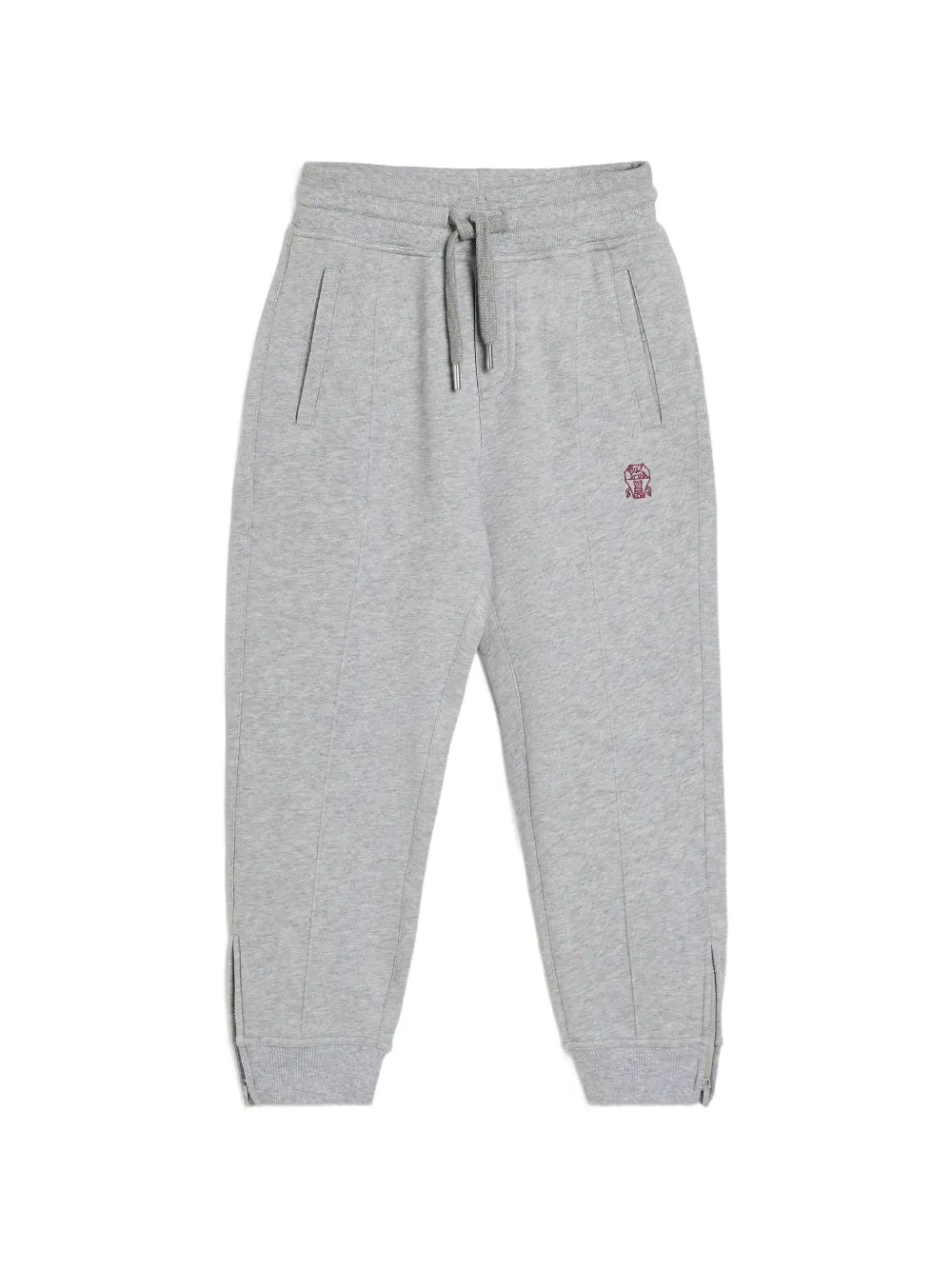 Brunello Cucinelli Kids Crête zip-cuff track pants - Grigio
