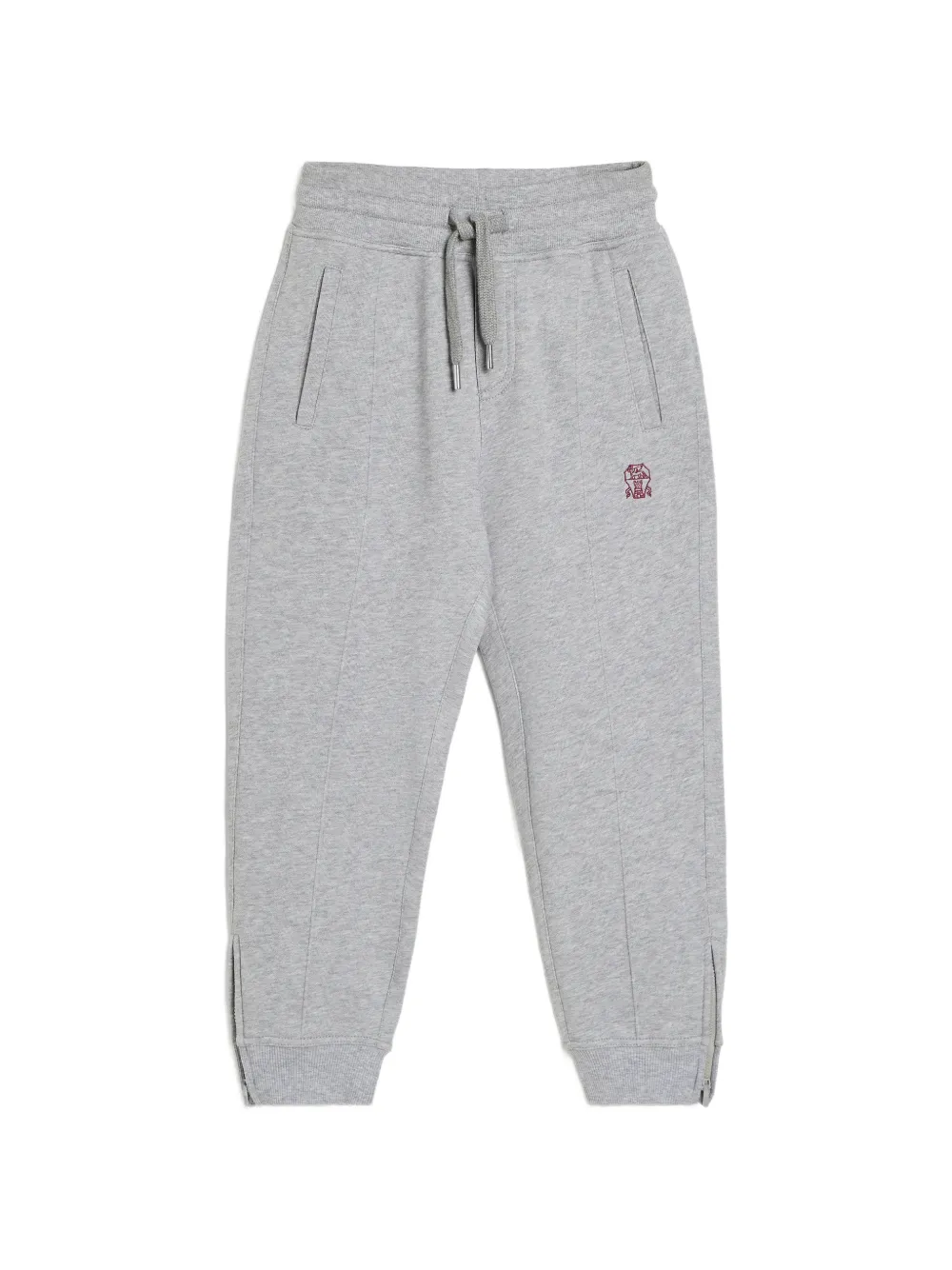 Brunello Cucinelli Kids Crête zip-cuff track pants - Grigio