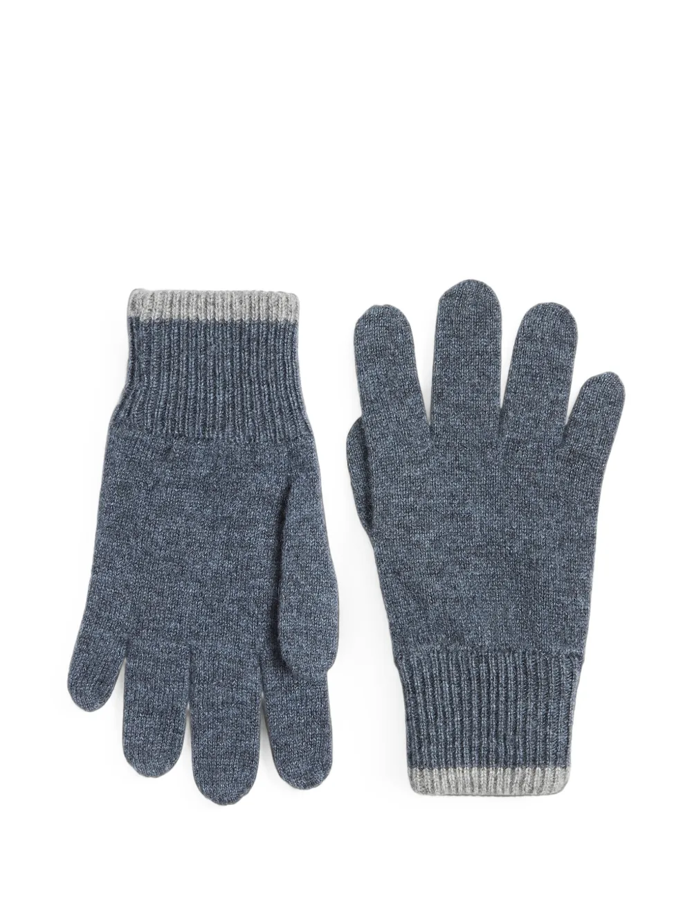 Brunello Cucinelli Kids cashmere-knit gloves - Blu