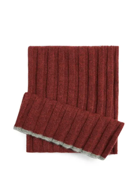 Brunello Cucinelli Kids ribbed cashmere scarf