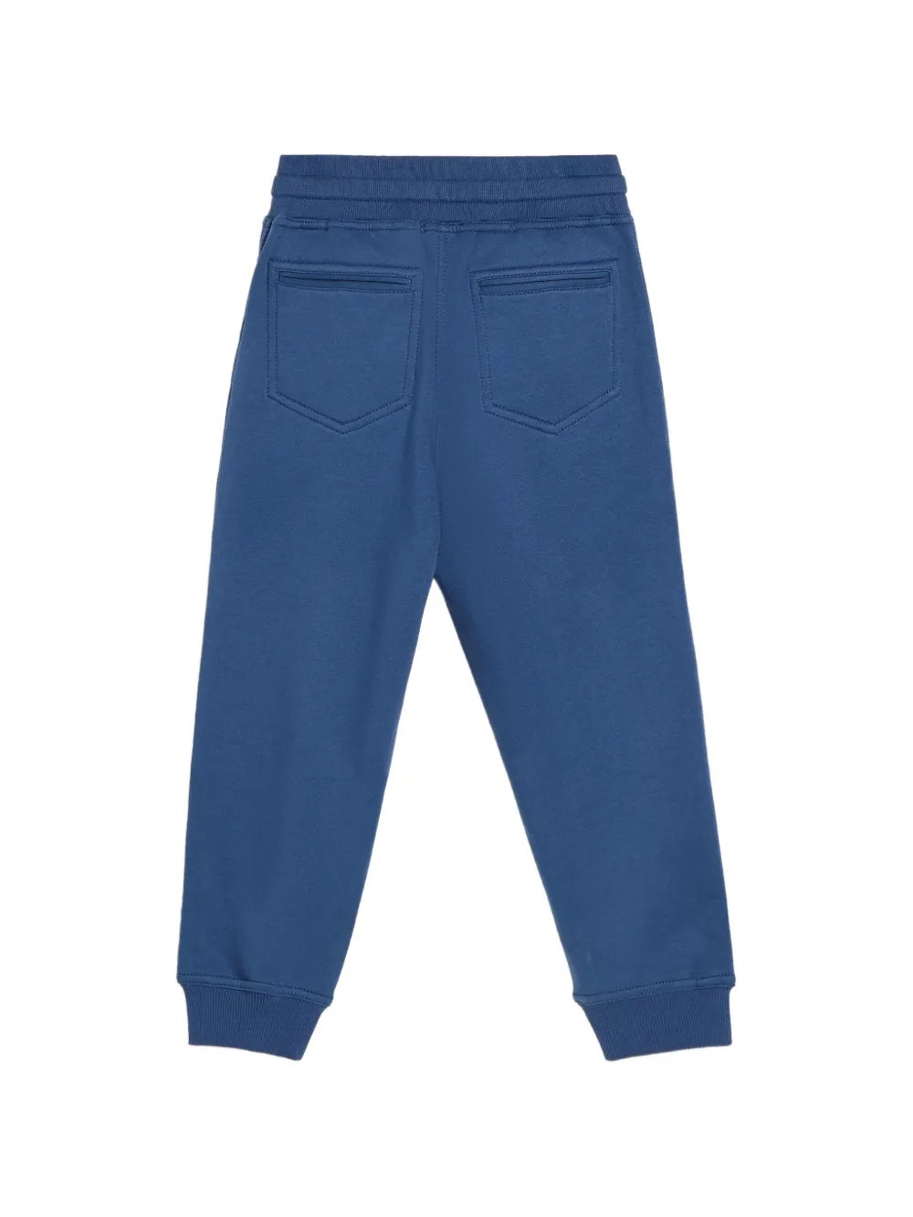 Brunello Cucinelli Kids drawstring French-terry track pants Blauw