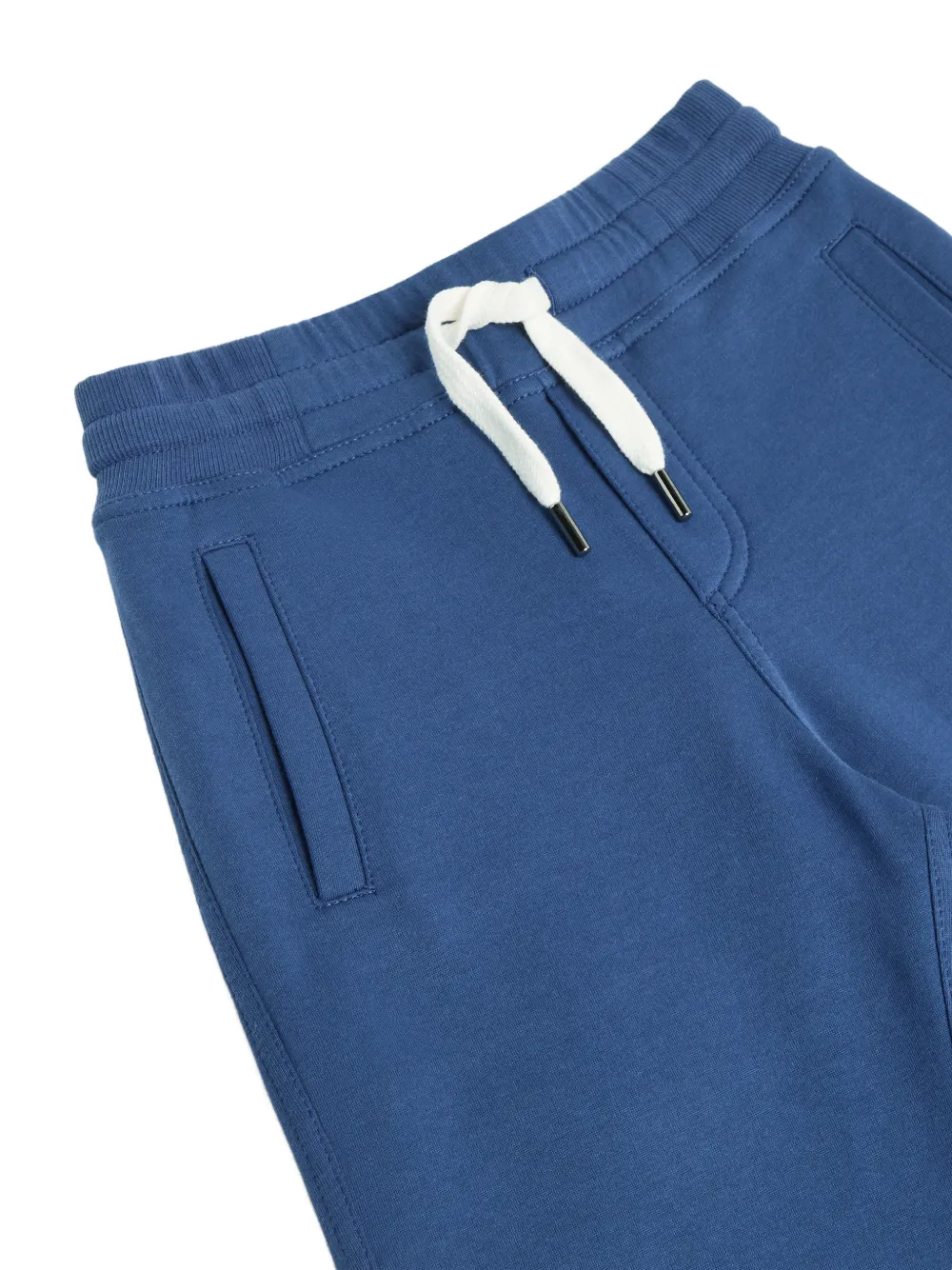 Brunello Cucinelli Kids drawstring French-terry track pants Blauw