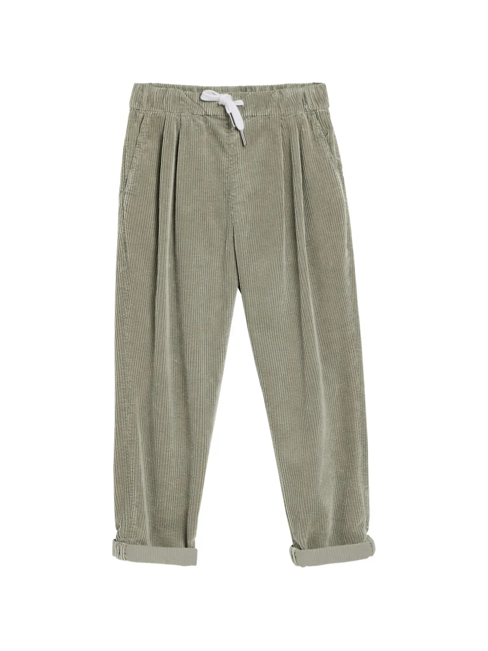 Brunello Cucinelli Kids Pantaloni con coulisse - Verde