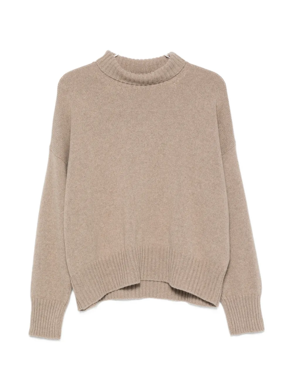 Aragona turtleneck ribbed-trim sweater - Toni neutri