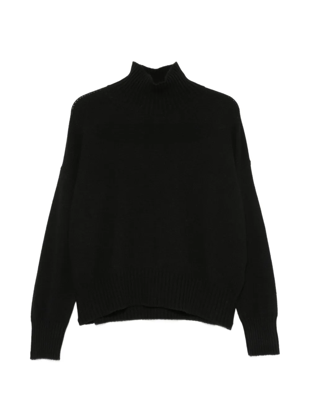 Aragona roll-neck ribbed-trim sweater - Schwarz