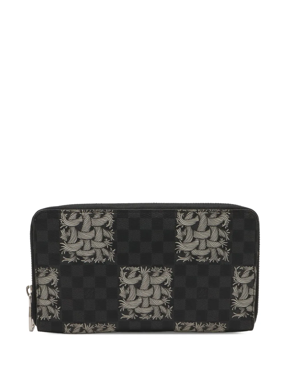 Pre-owned Louis Vuitton 2015 Christopher Nemeth Damier Graphite Zippy Organizer Wallet Long Wallets In Black