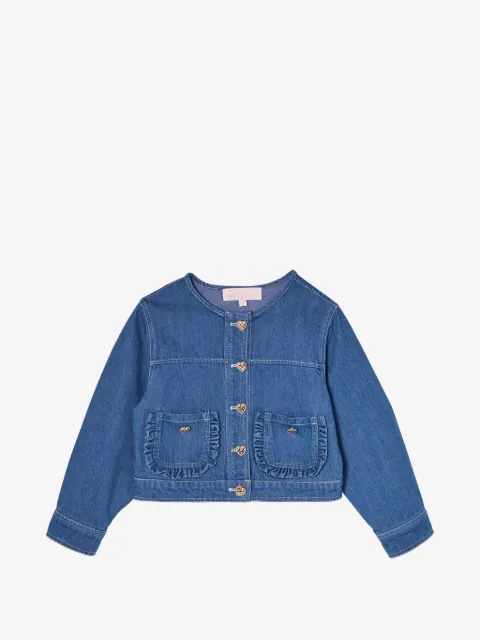 Tutu Du Monde Heartstring ruffle-trimmed denim jacket