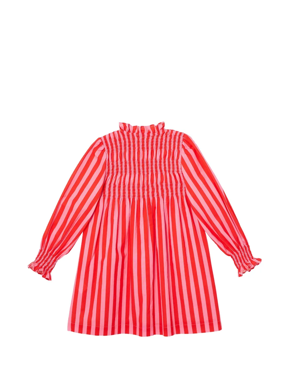 Tutu Du Monde Laurel gesmockte gestreepte jurk Roze