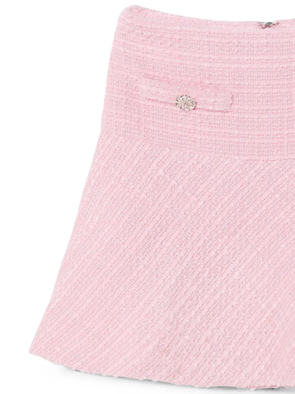 Tutu Du Monde Powdered Petal tweed rok verfraaid met kristallen Roze