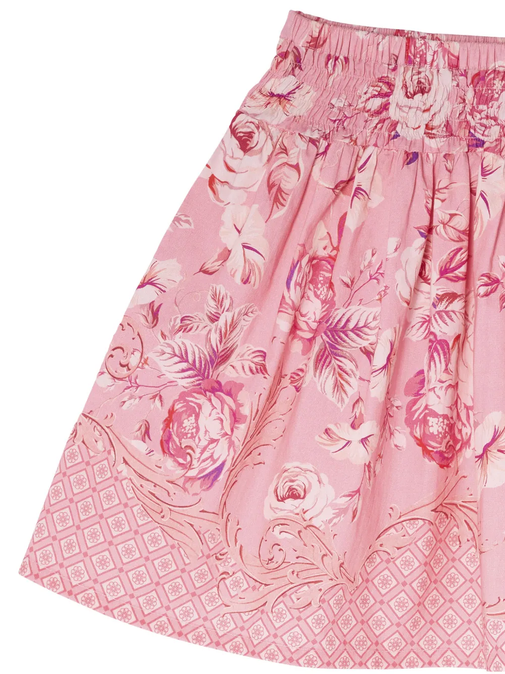 Tutu Du Monde Poets Meadow gesmockte rok met bloemen-print Roze