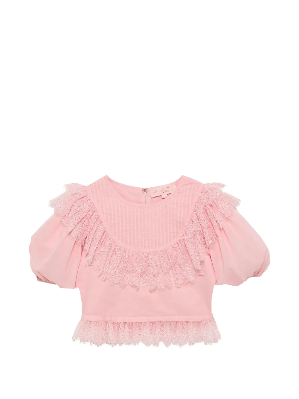 Tutu Du Monde Lullaby lace-trim ruffled top - Rosa