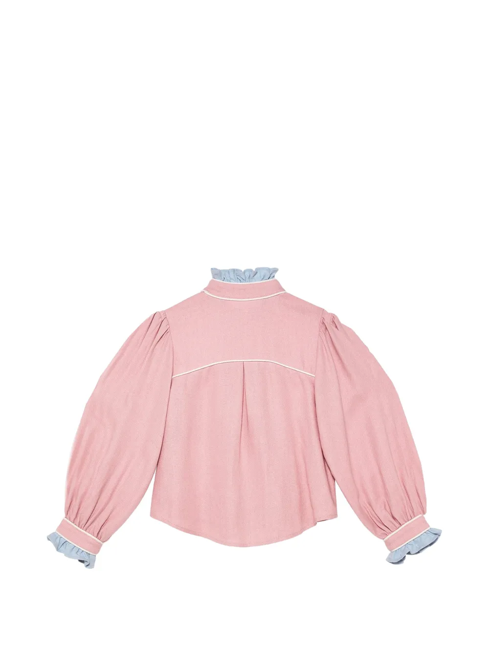 Tutu Du Monde Sweet Memory blouse met geborduurde strik en ruches Roze