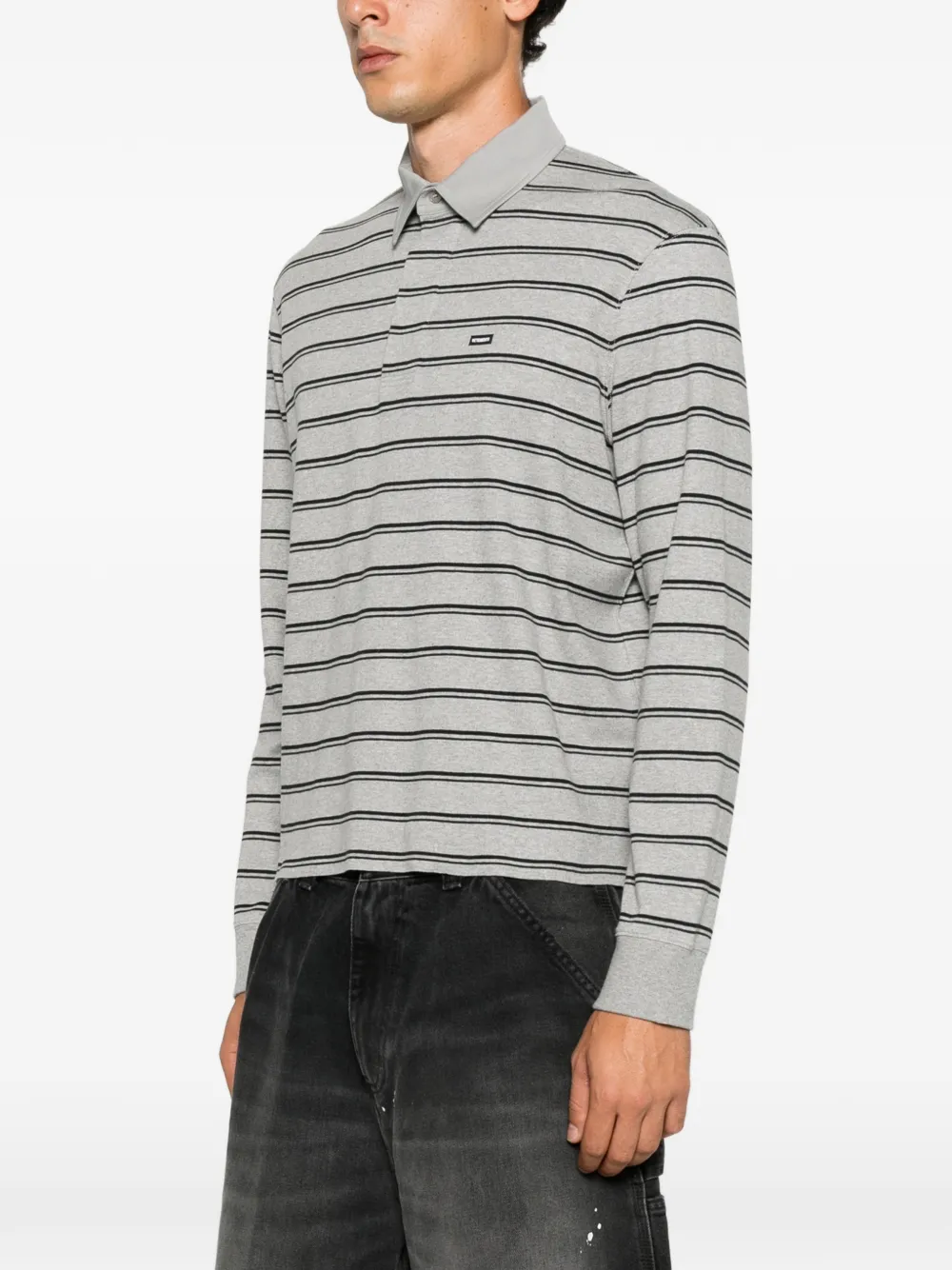 VETEMENTS Gestreept poloshirt Grijs