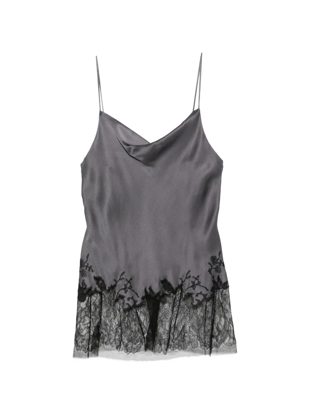 Carine Gilson lace-trim silk camisole