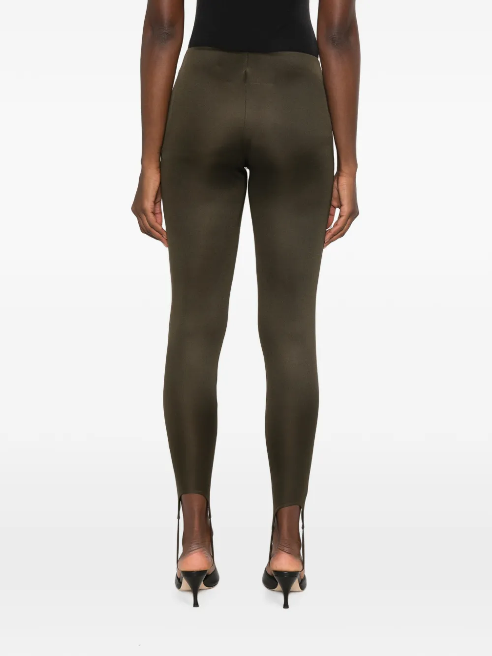 The Frankie Shop Caserta legging met voetbanden Groen