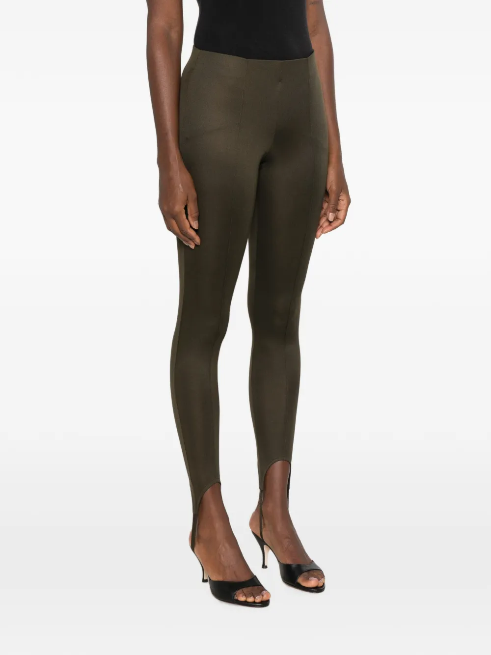The Frankie Shop Caserta legging met voetbanden Groen