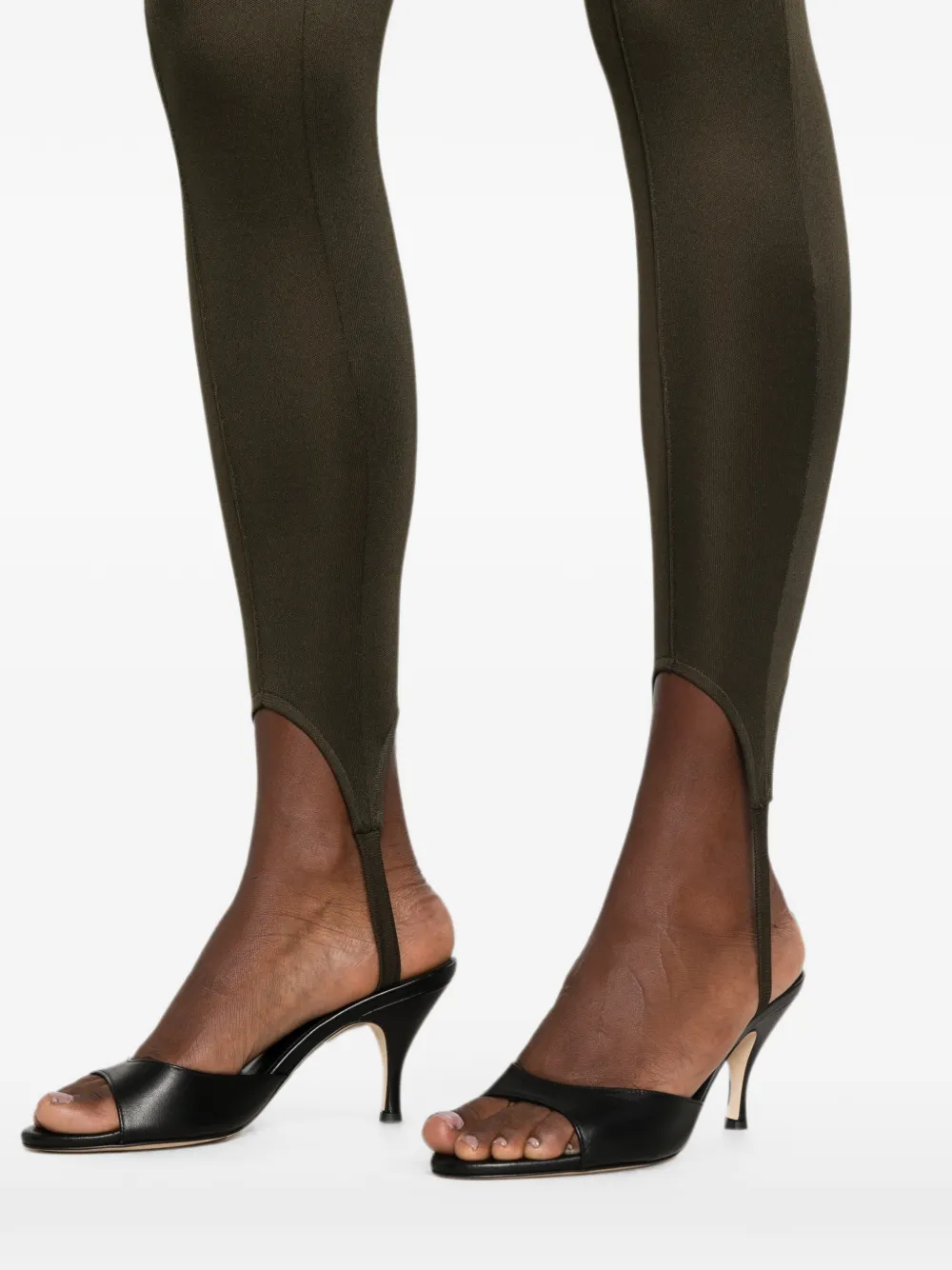 The Frankie Shop Caserta legging met voetbanden Groen