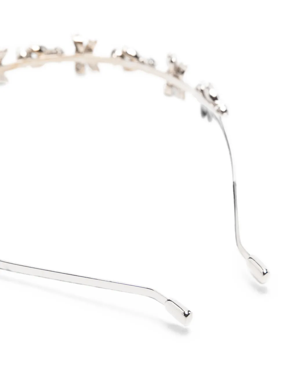 Self-Portrait Haarband verfraaid met kristallen Zilver