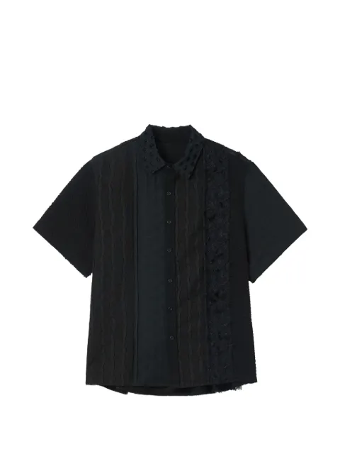 Ader Error patchwork short-sleeve shirt