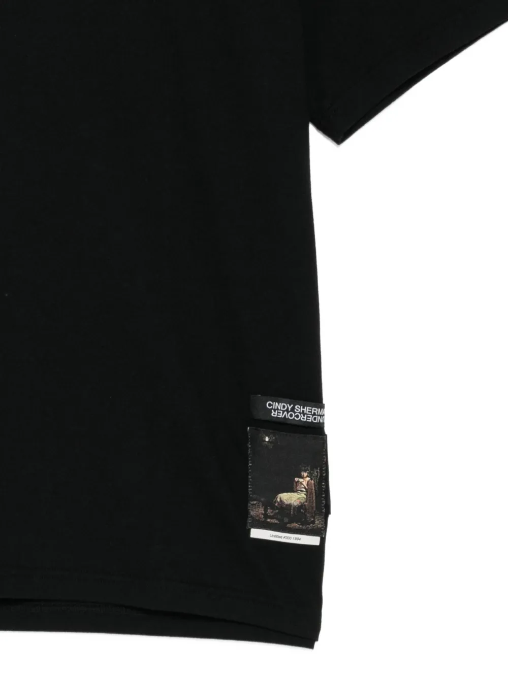 Undercover Cindy Sherman T-shirt met patch Zwart