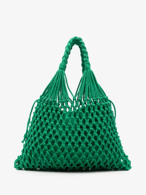 The Frankie Shop Naia macramé-knit tote bag