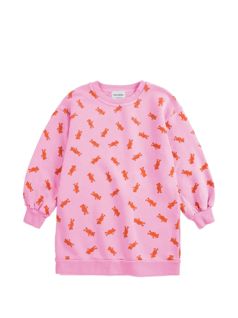 Bobo Choses Softpaw Monster sweatshirt dress | Pink | Image 1