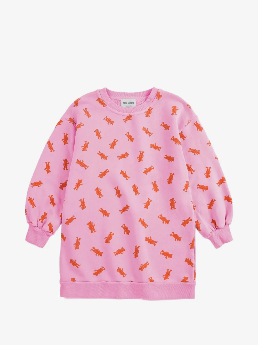 Bobo Choses Softpaw Monster sweatshirt dress | Pink | Image 1