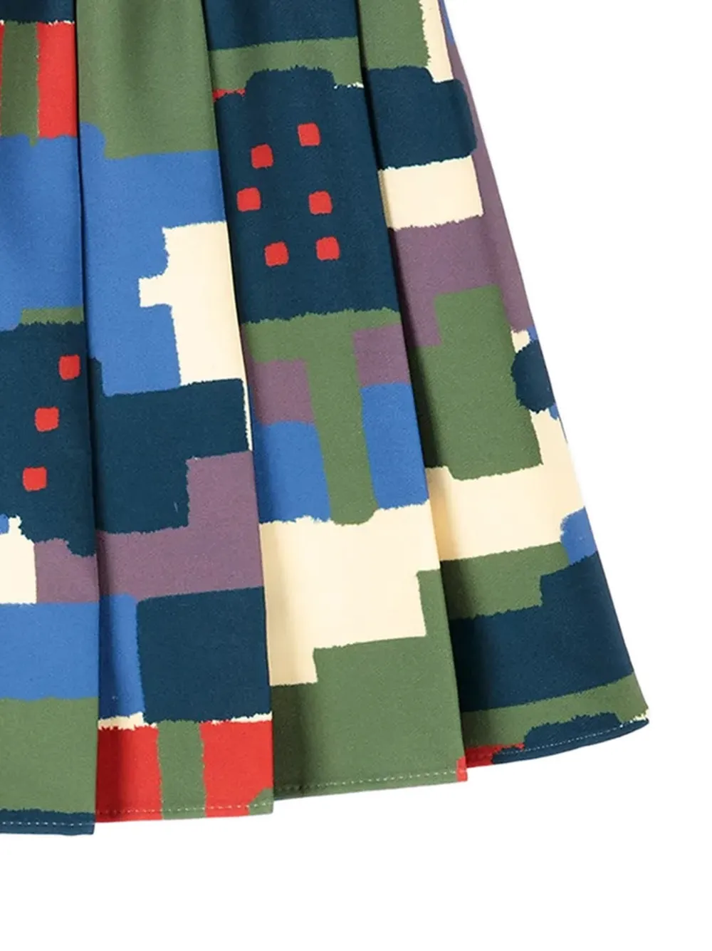 Bobo Choses Paint Forest plooirok met abstracte print Blauw