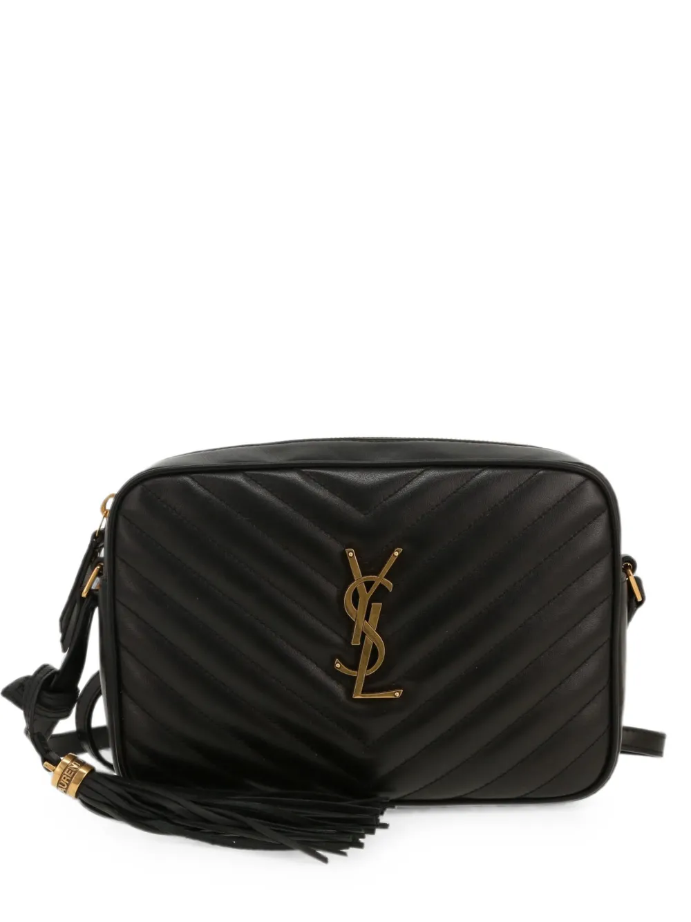 Saint Laurent Pre-Owned 2020's Lou quilted shoulder bag - Nero