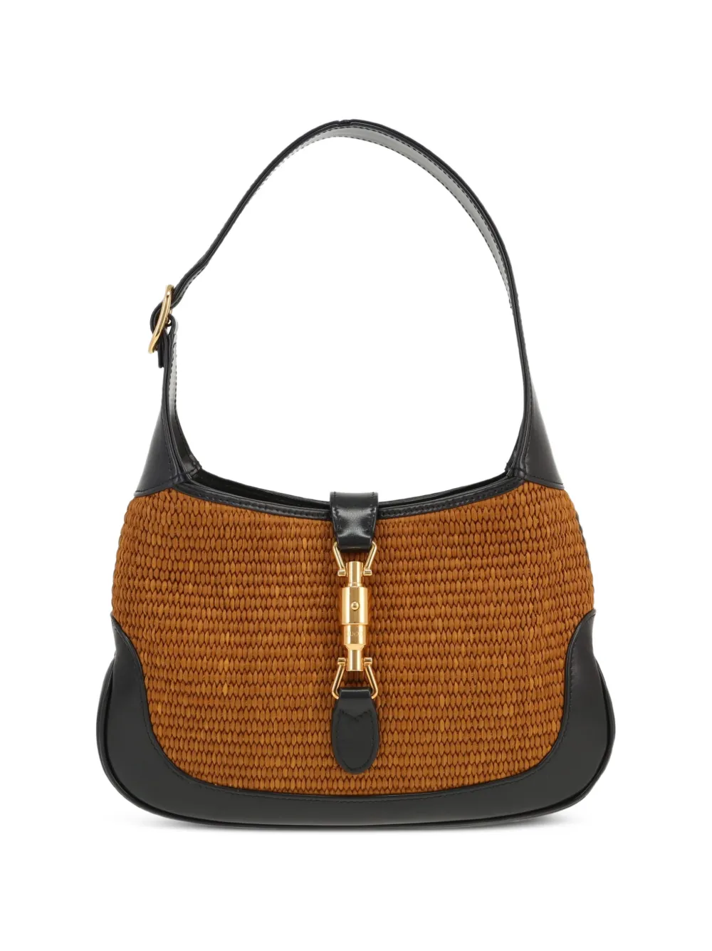 Gucci Pre-Owned Jackie 1961 raffia shoulder bag - Braun