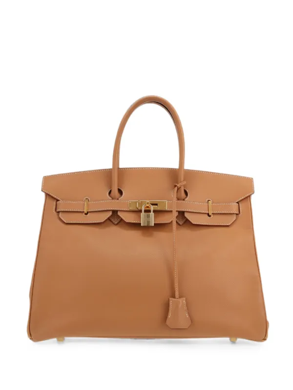 Hermès Pre-owned 1999 35 Birkin Tote Bag in Brown