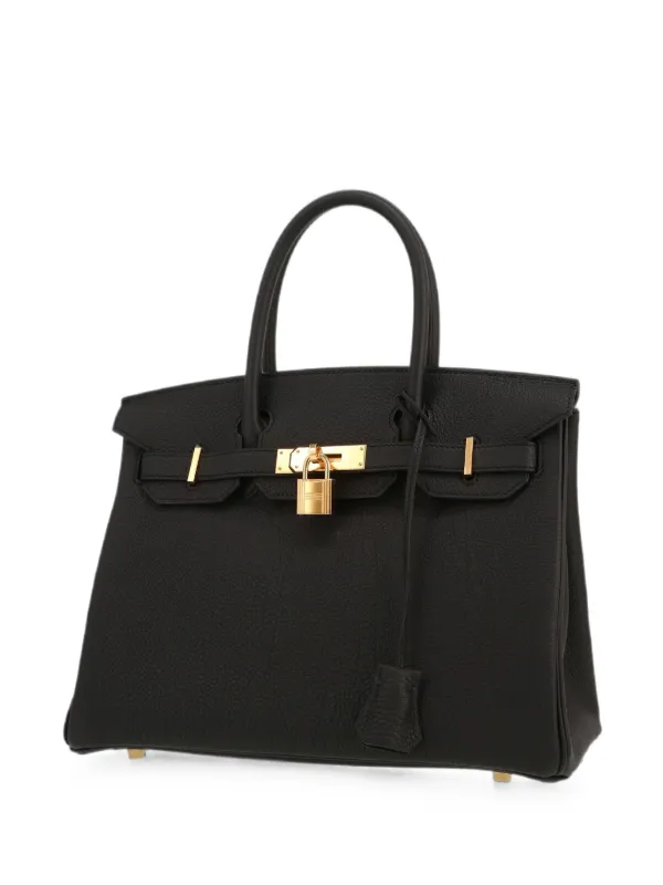 Hermès Pre-owned 2025 30 Birkin Tote Bag in Black