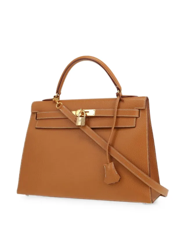 Hermès Pre-owned 1996 32 Kelly Handbag in Brown