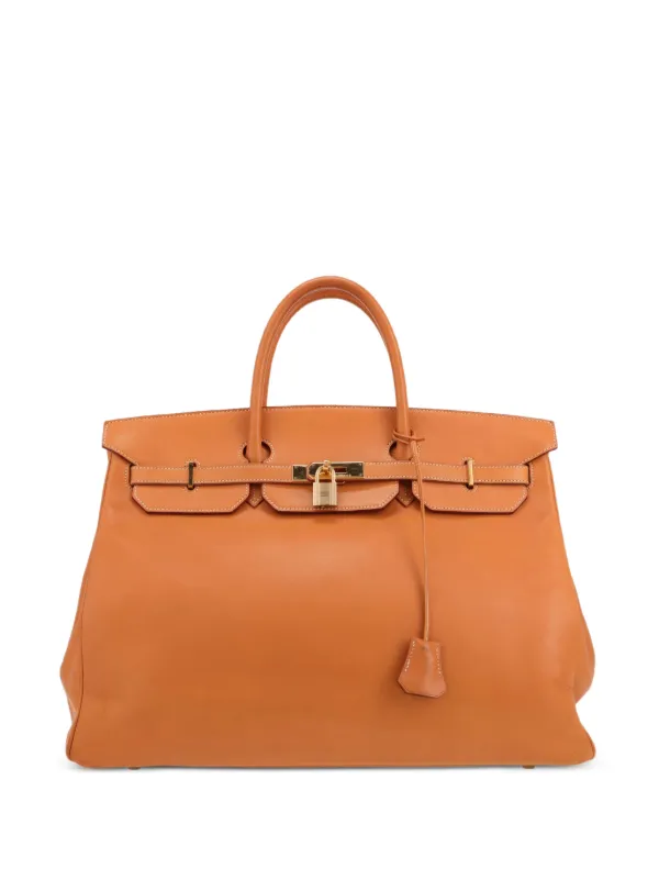 Hermès Pre-owned 1991 40 Birkin Handbag in Brown