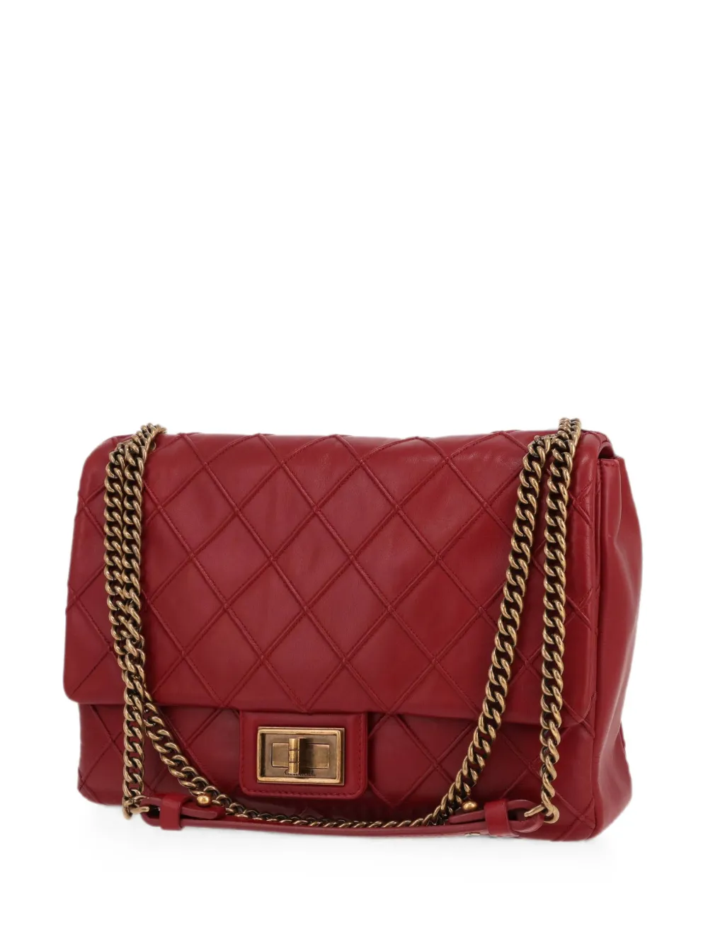 CHANEL Pre-Owned 2013 Mademoiselle quilted shoulder bag - Rosso