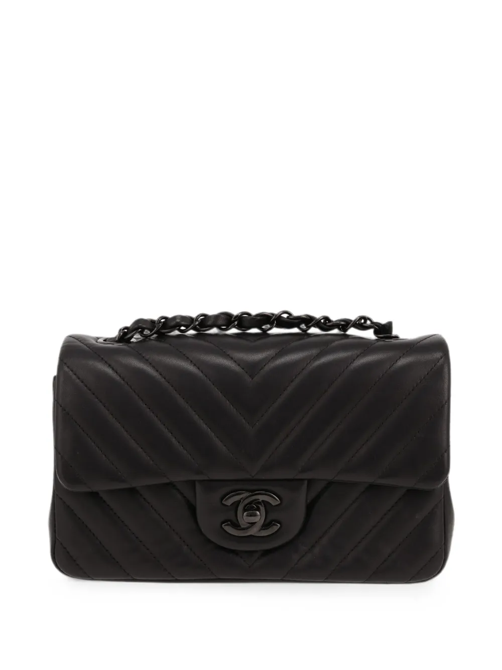 CHANEL Pre-Owned 2016 Timeless herringbone-quilted tote bag - Schwarz