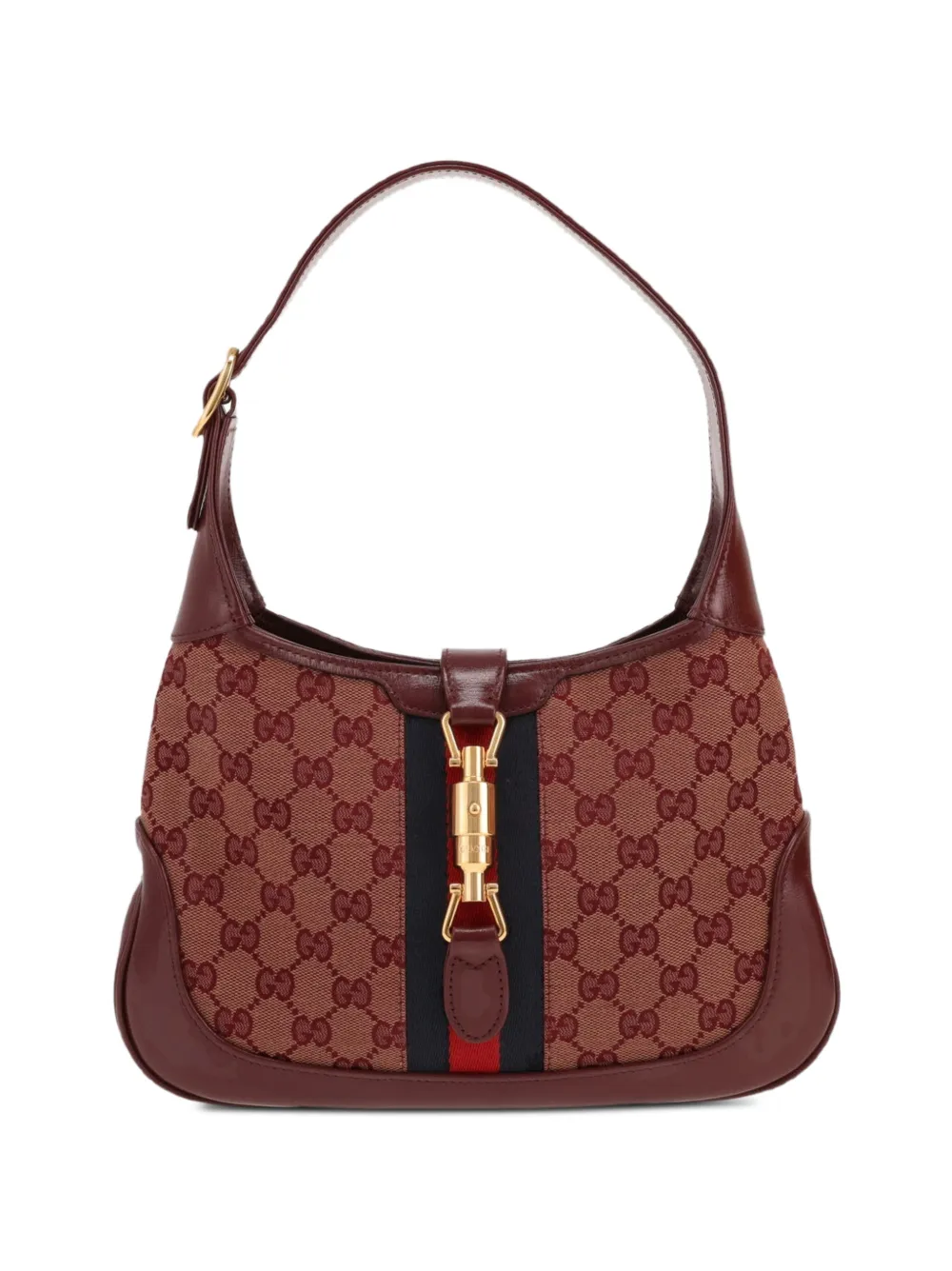 Gucci Pre-Owned Borsa a mano Jackie in tessuto GG Supreme anni 2020 - Rosso
