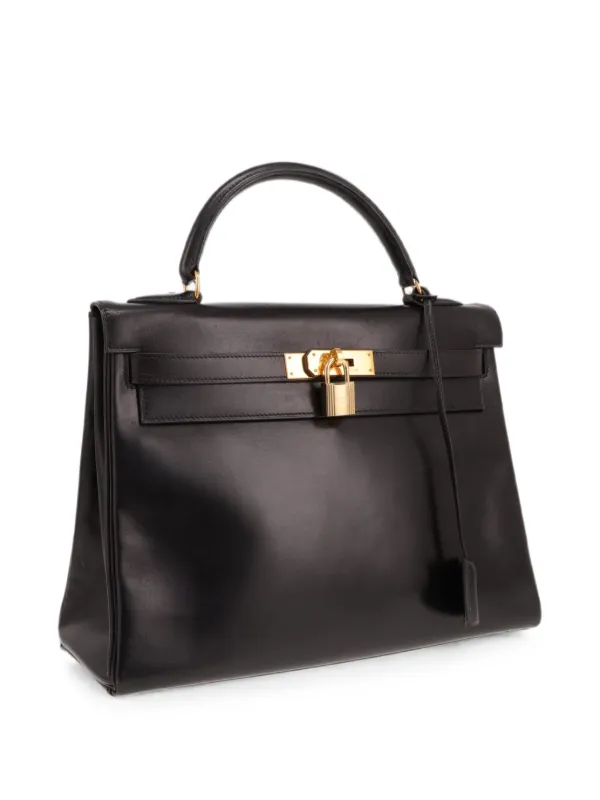 Hermès Pre-Owned 1992 ケリー 32 ハンドバッグ | ブラック | FARFETCH JP
