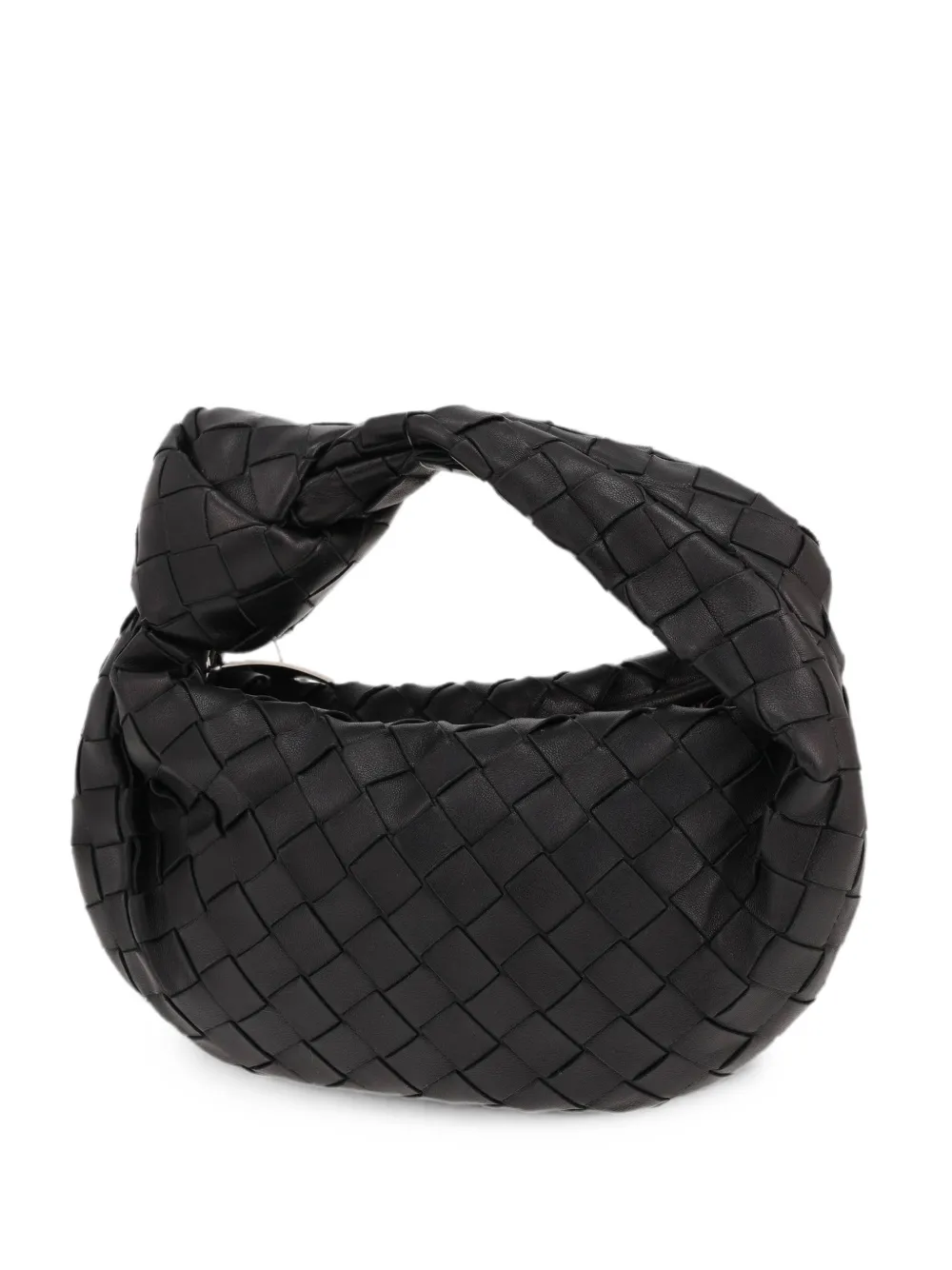 Bottega Veneta Pre-Owned 2020s mini Jodie intrecciato clutch bag - Schwarz