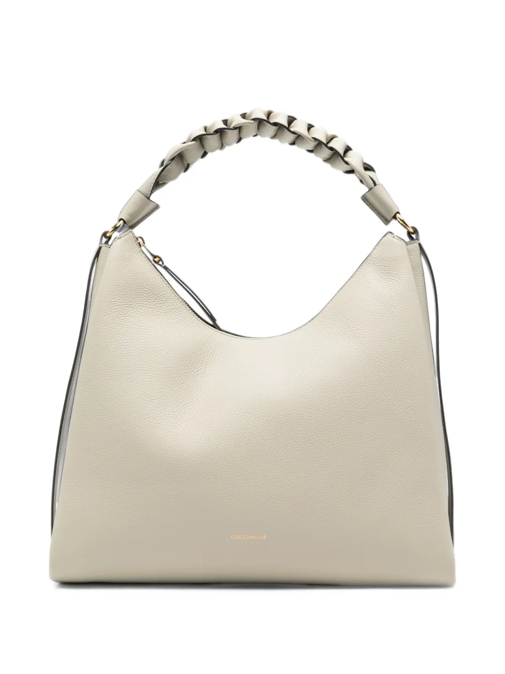 Coccinelle Boheme braided leather shoulder bag - Toni neutri