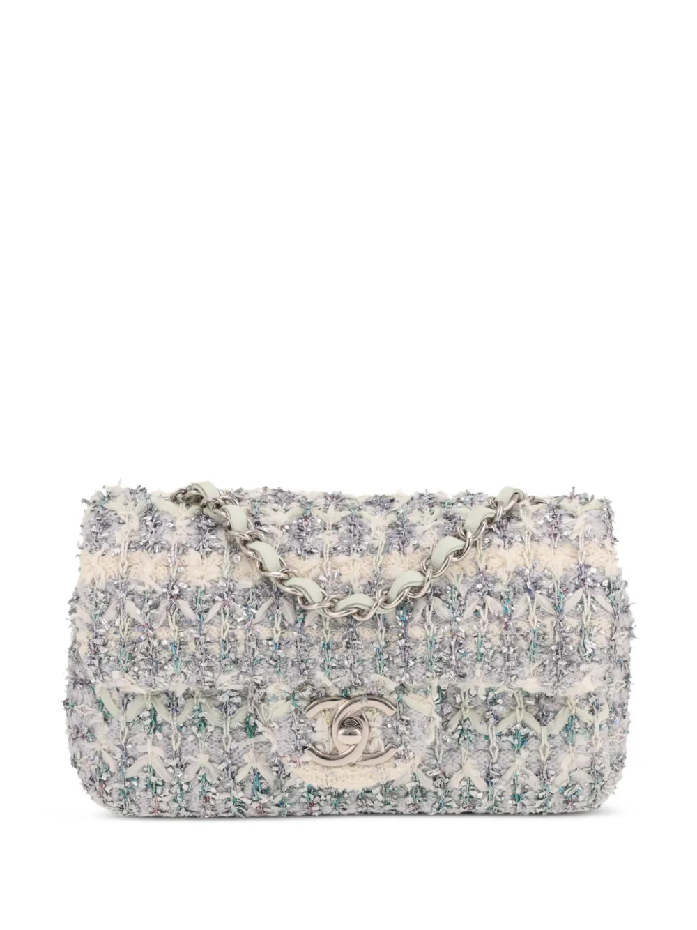 CHANEL Pre-Owned 2019 Timeless tweed shoulder bag - Toni neutri